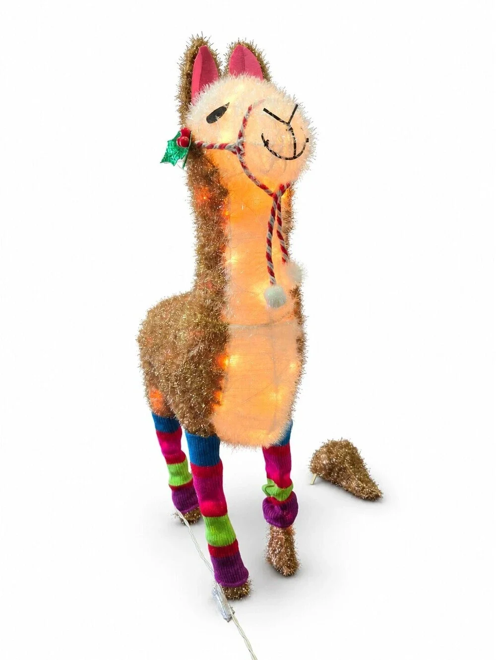 Wondershop Target Lit Tinsel Llama Christmas Yard Decor 32